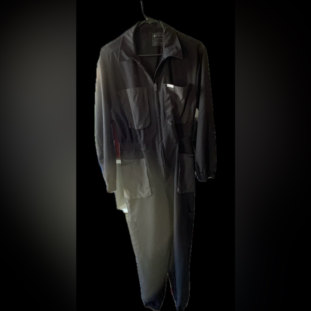 Black Coveralls with Pockets